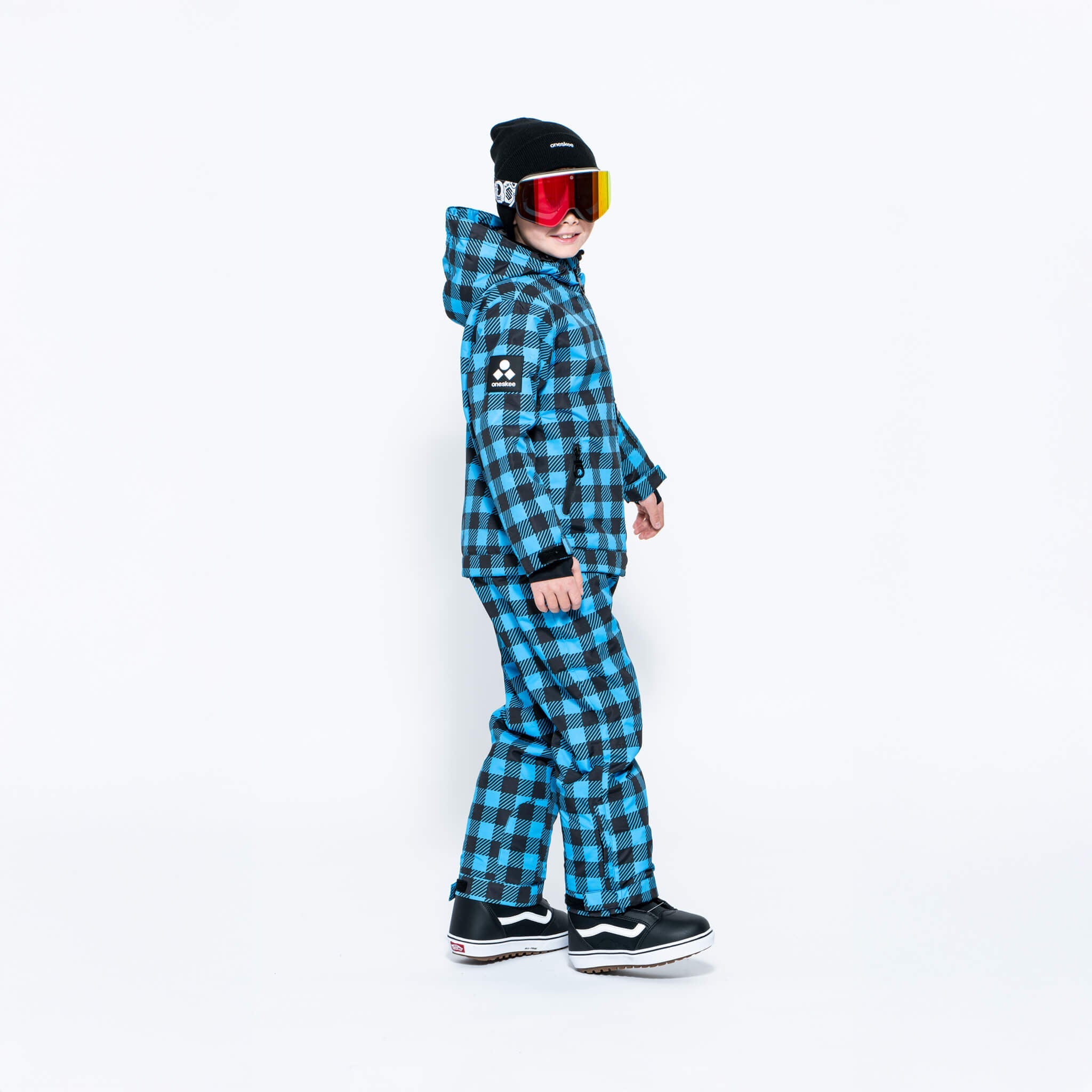 Kids 2-in-1 Snow Suit, Blue Check