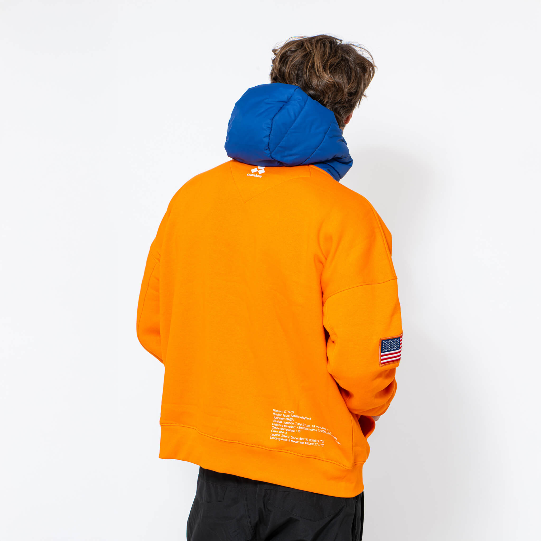 WR Puffer Hoodie, Orange NASA