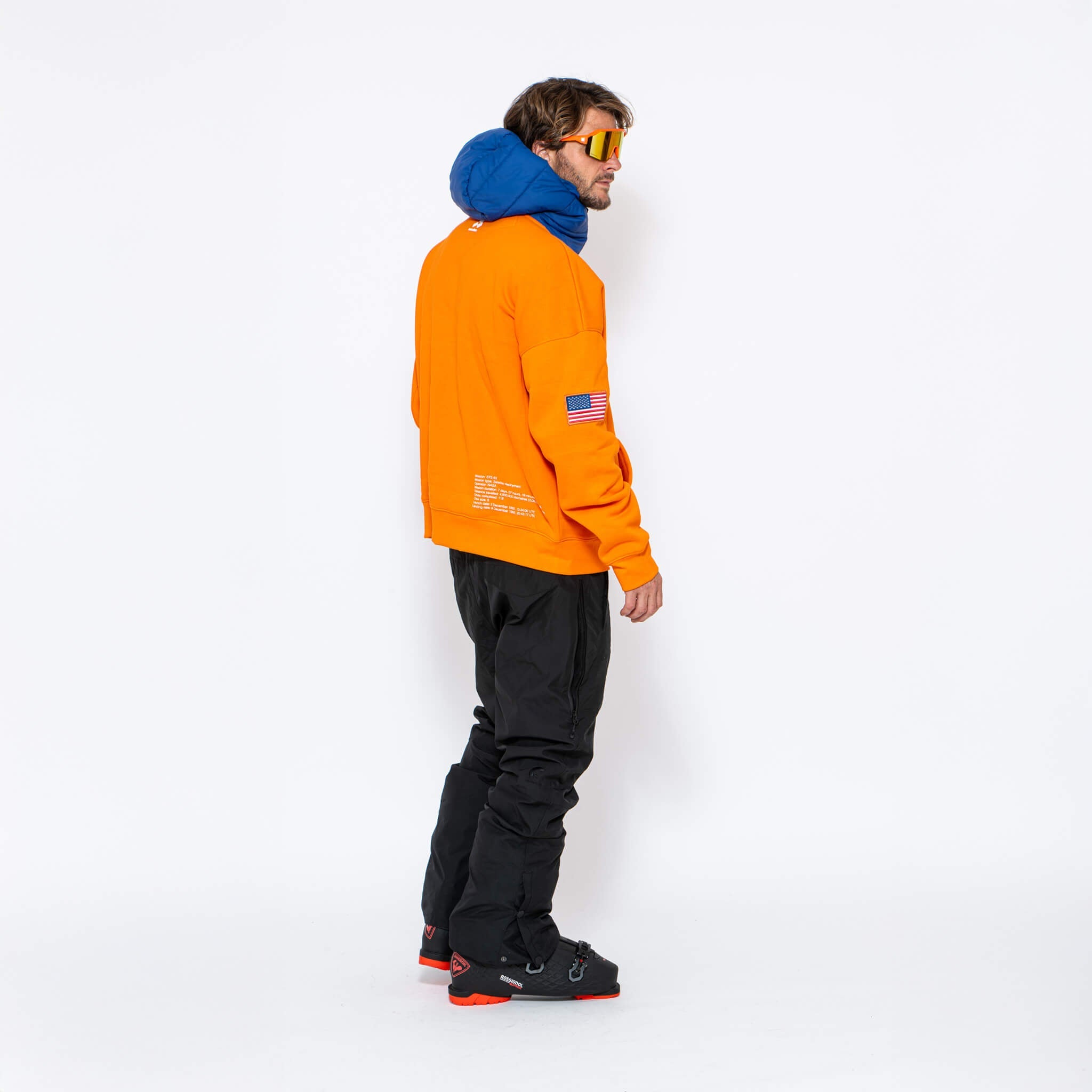 WR Puffer Hoodie, Orange NASA