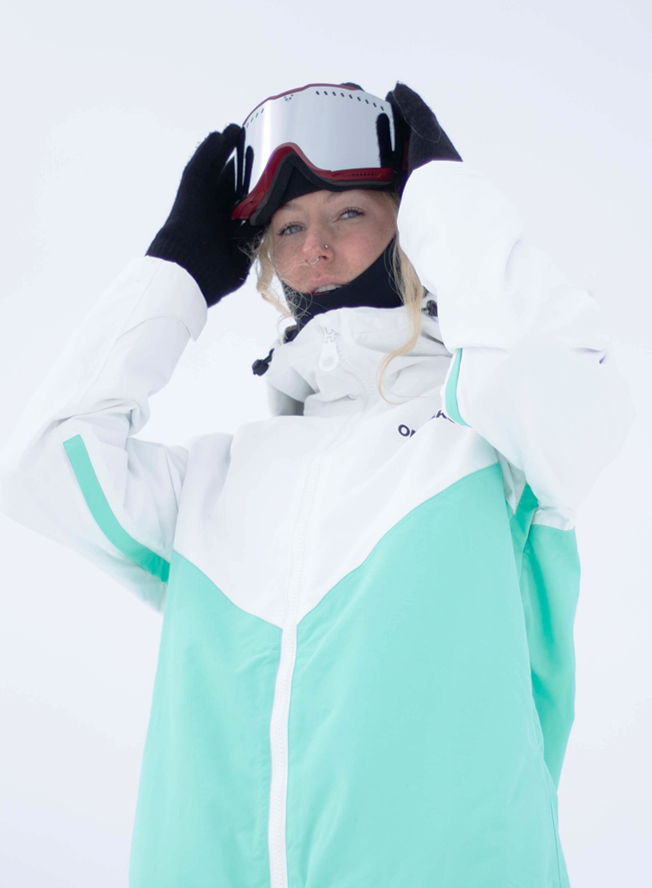 Women's Snow Suit, Mint & White - Oneskee US