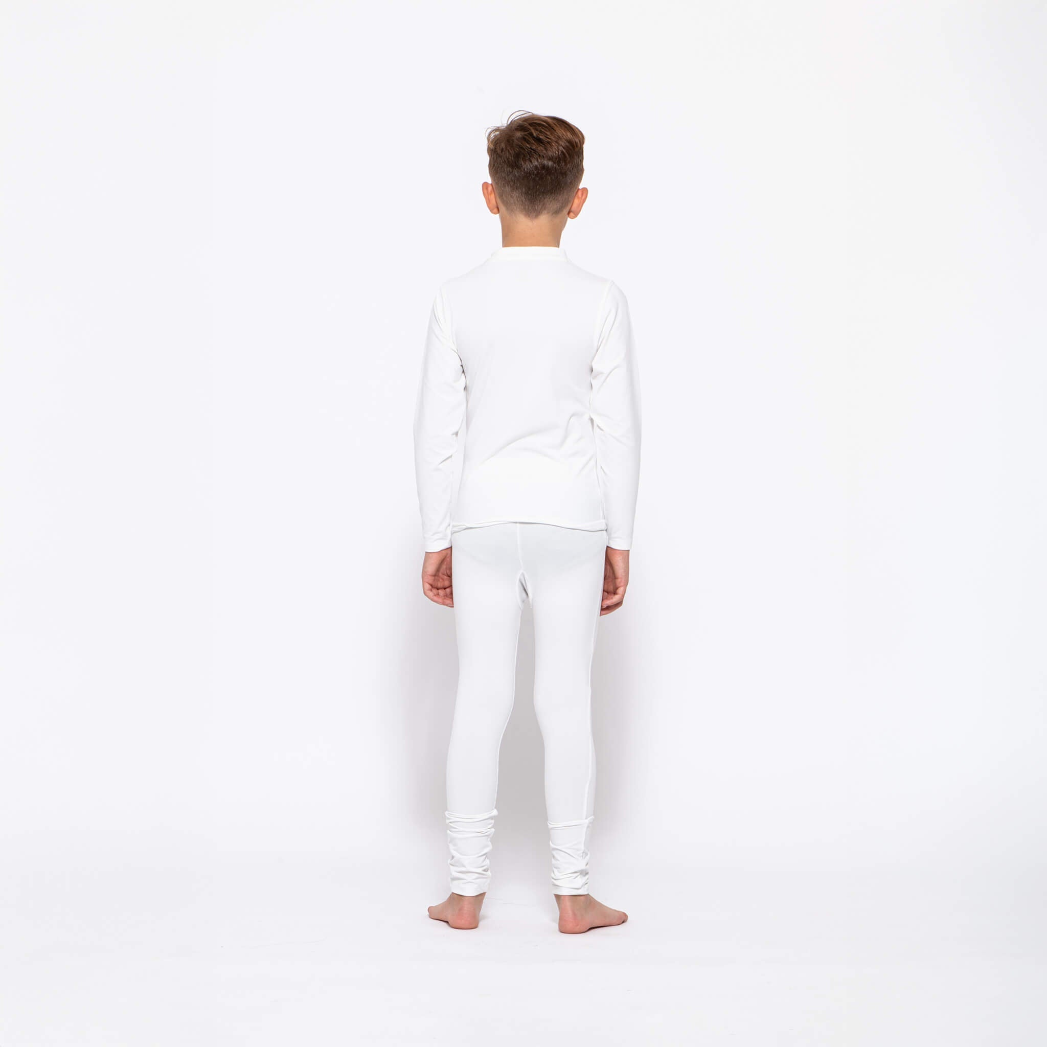Kids Base Layer Set, White NASA