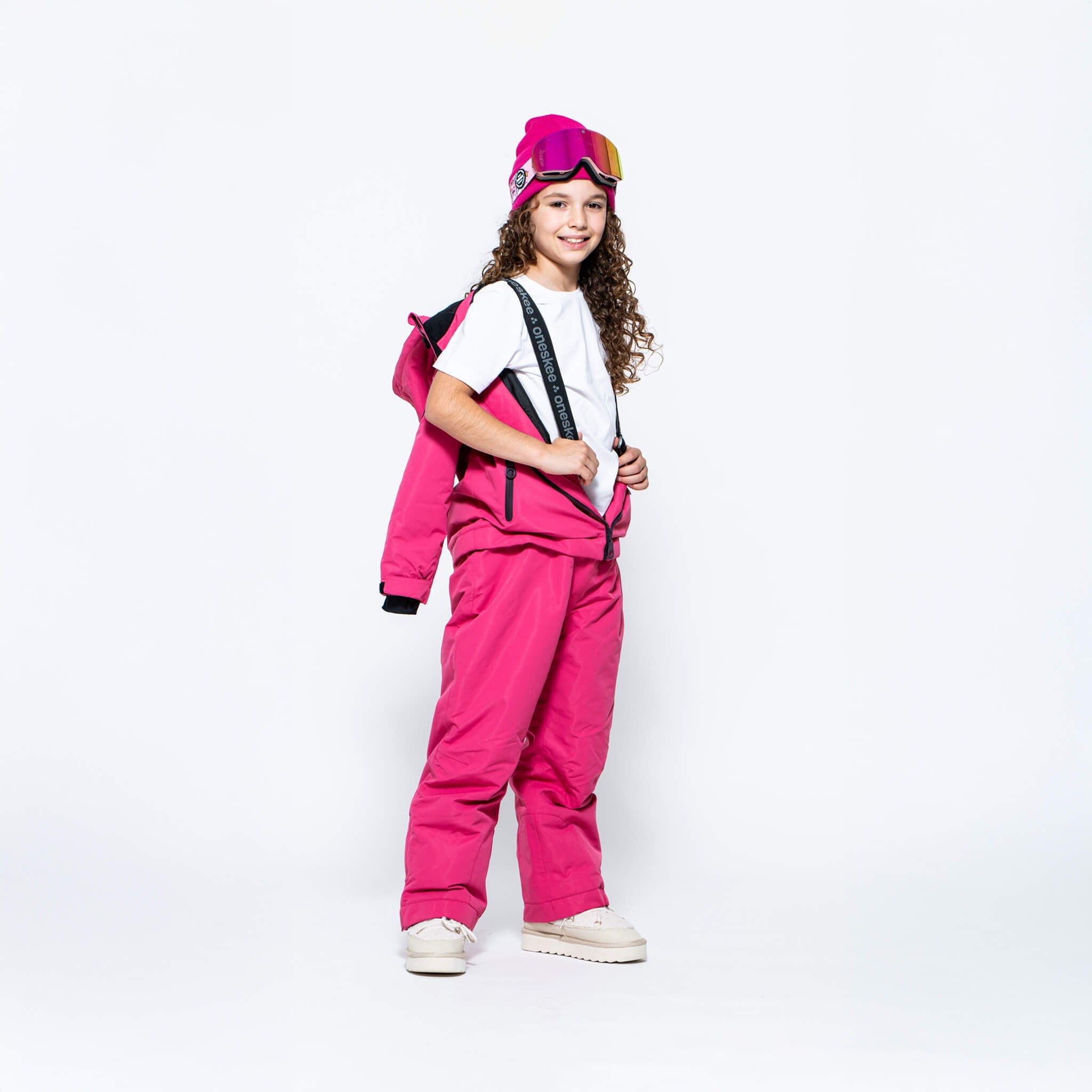 Kids 2-in-1 Snow Suit, Raspberry - Oneskee US