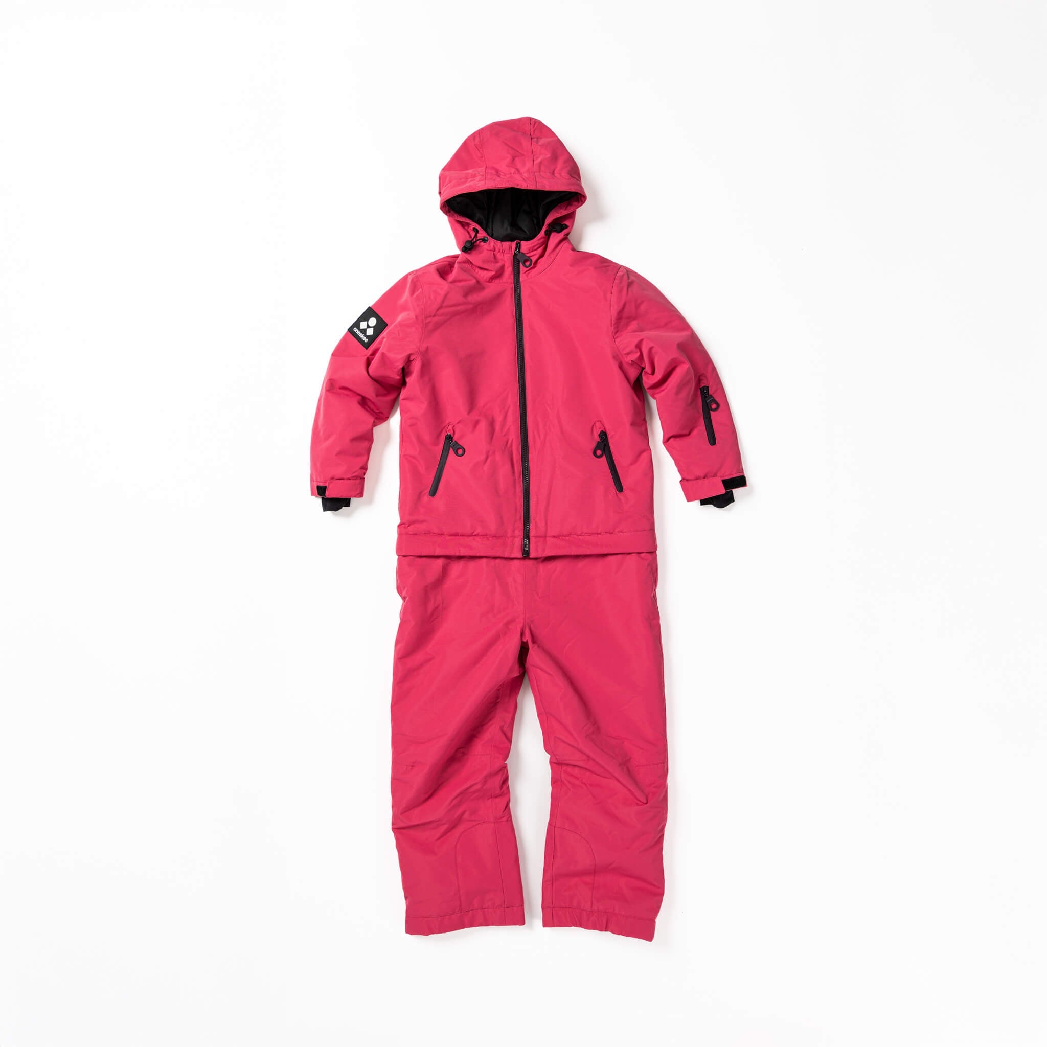 Kids 2-in-1 Snow Suit, Raspberry - Oneskee US