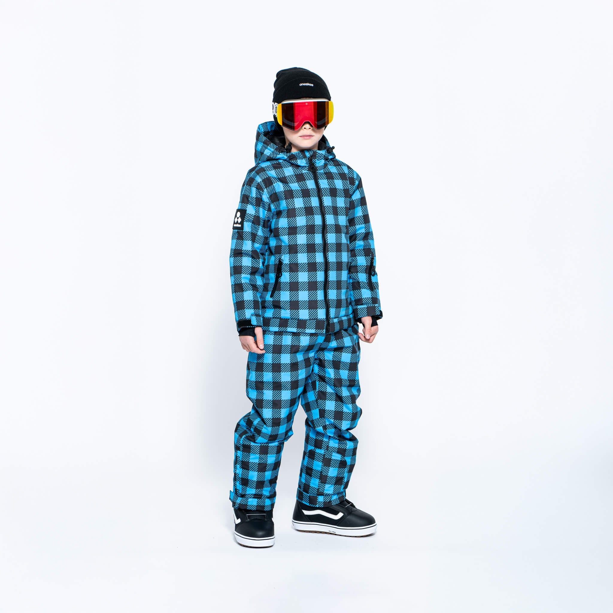 Kids 2-in-1 Snow Suit, Blue Check