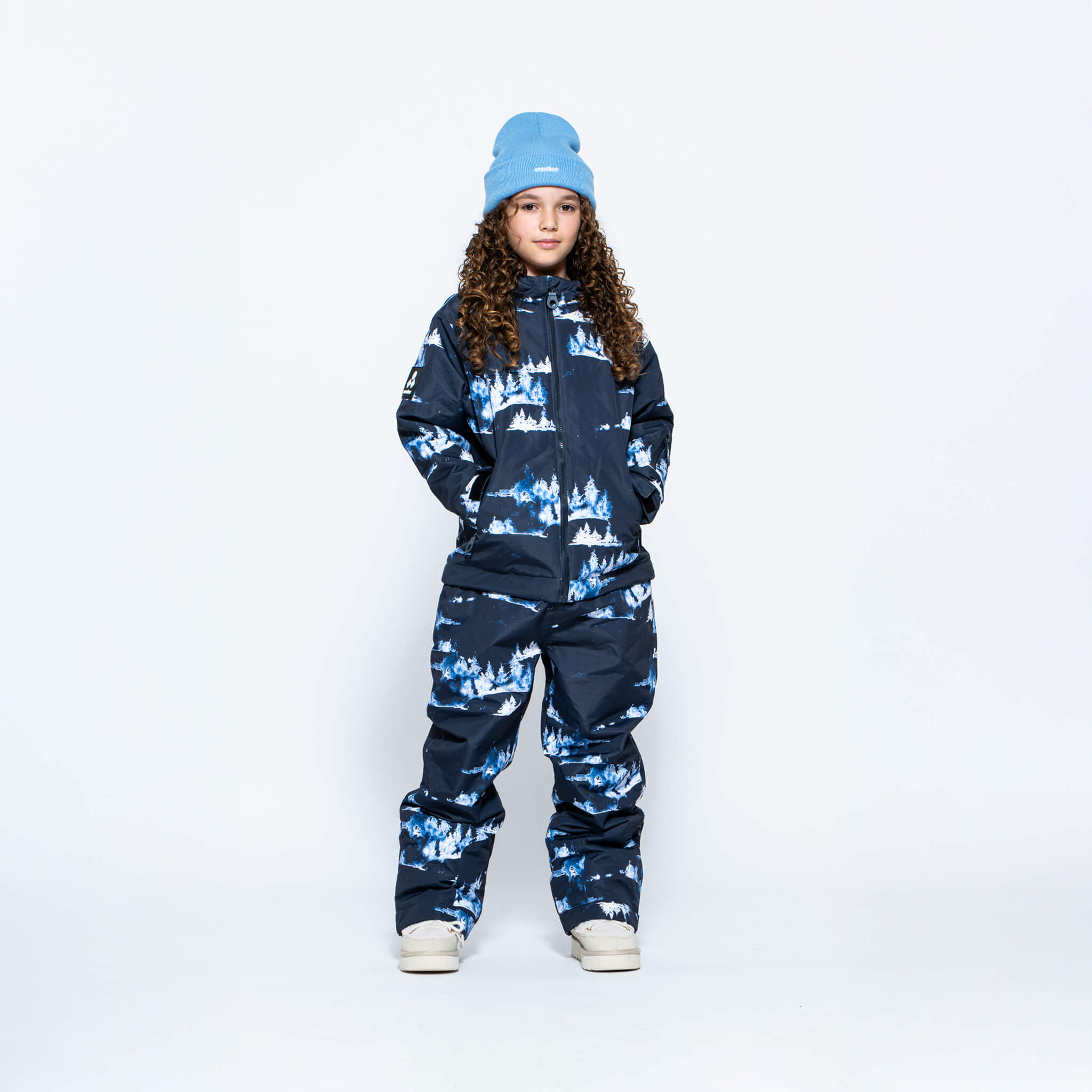 Kids 2-in-1 Snow Suit, Blue Forest - Oneskee US