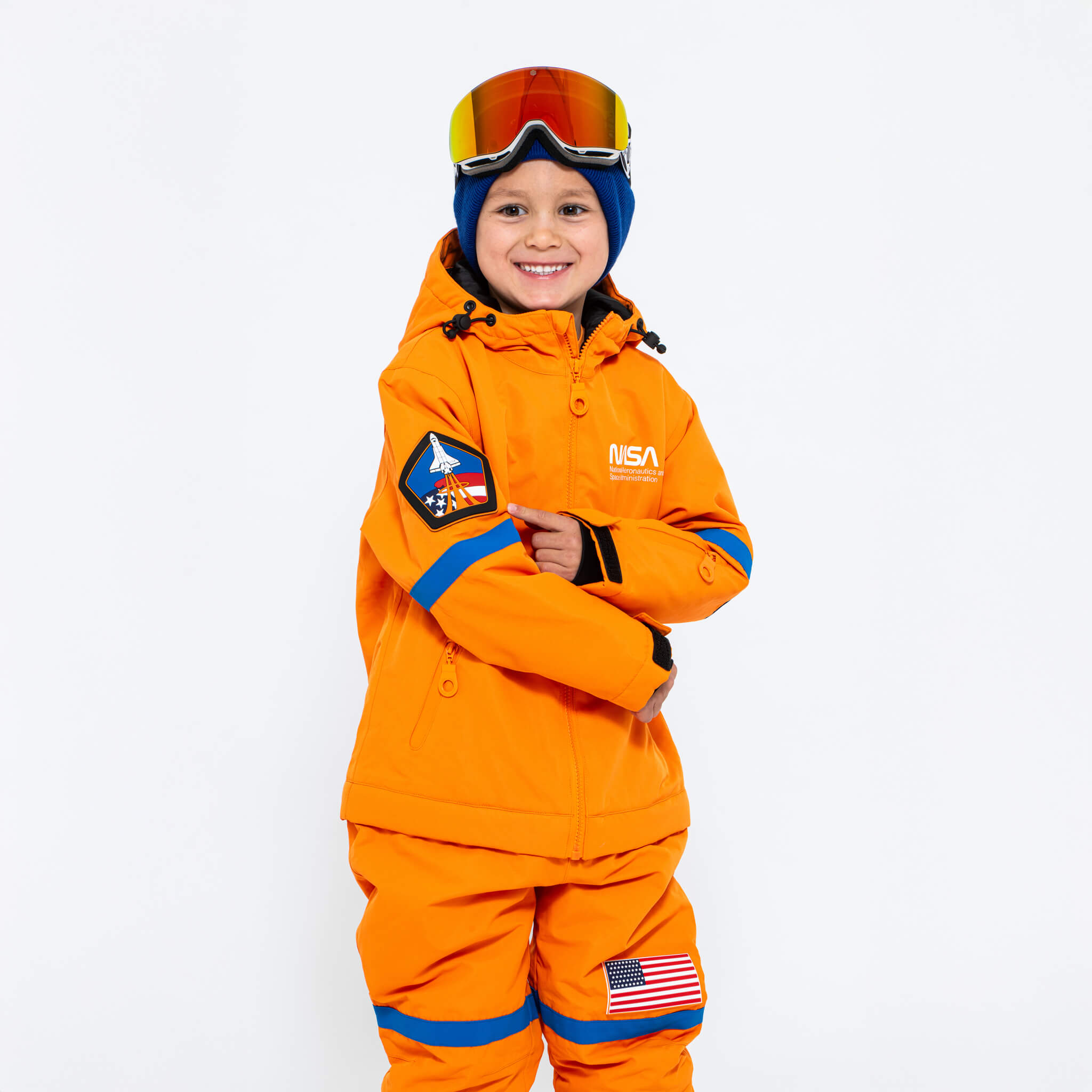 Kids 2-in-1 Snow Suit, Orange NASA