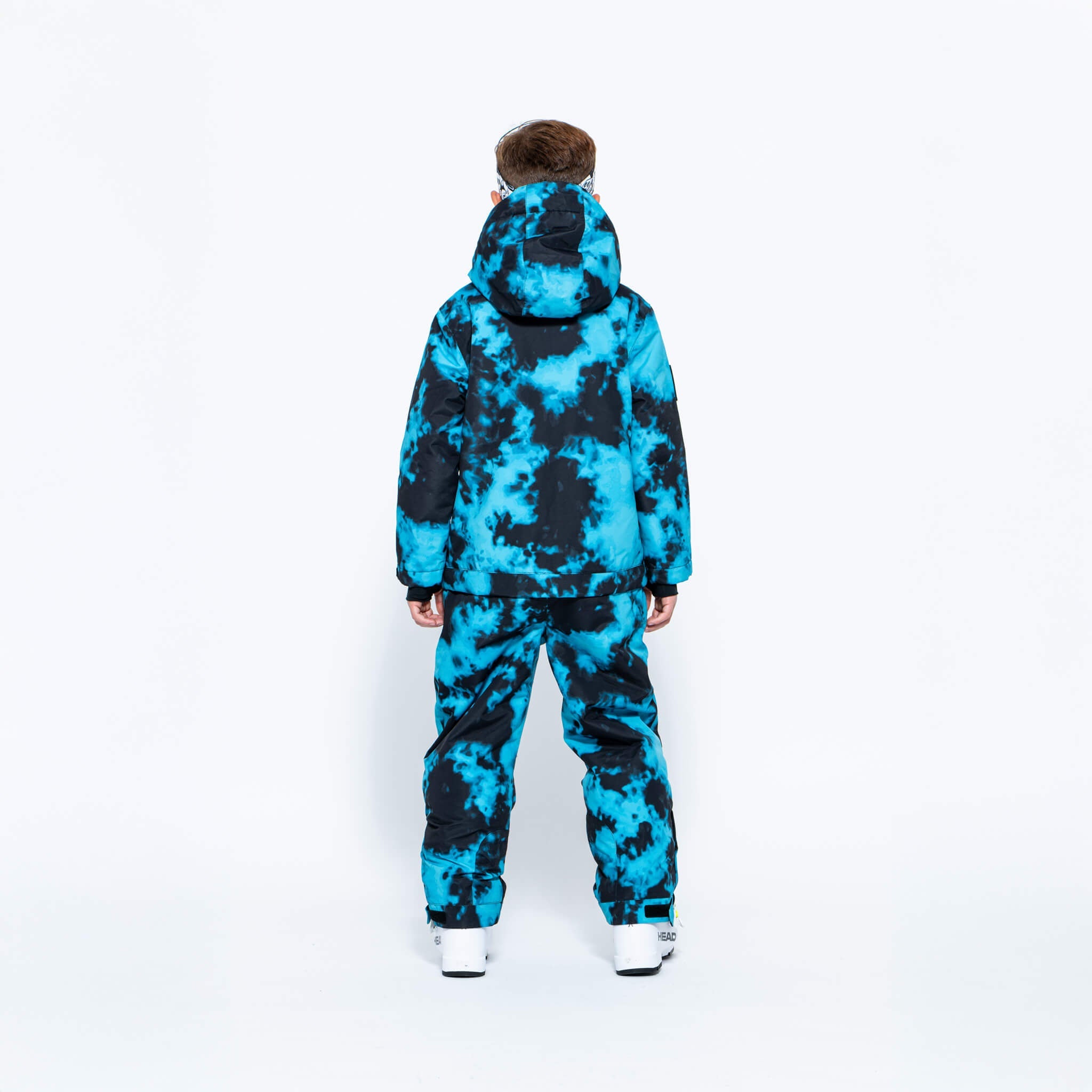 Kids 2-in-1 Snow Suit, Turquoise Tie Dye - Oneskee US