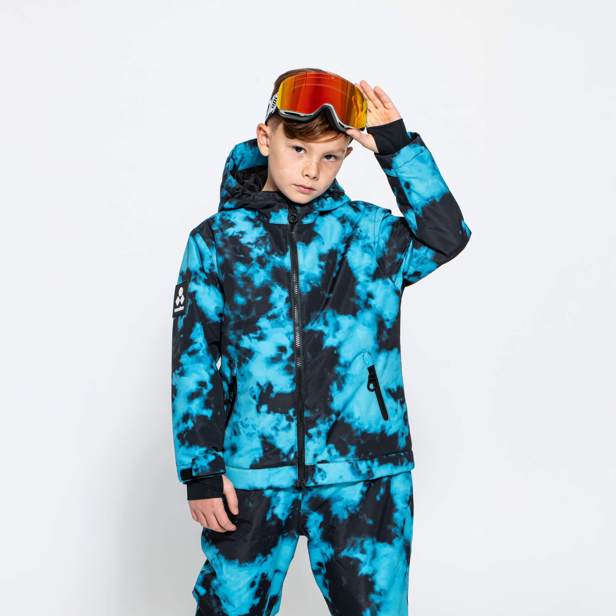 Kids 2-in-1 Snow Suit, Turquoise Tie Dye
