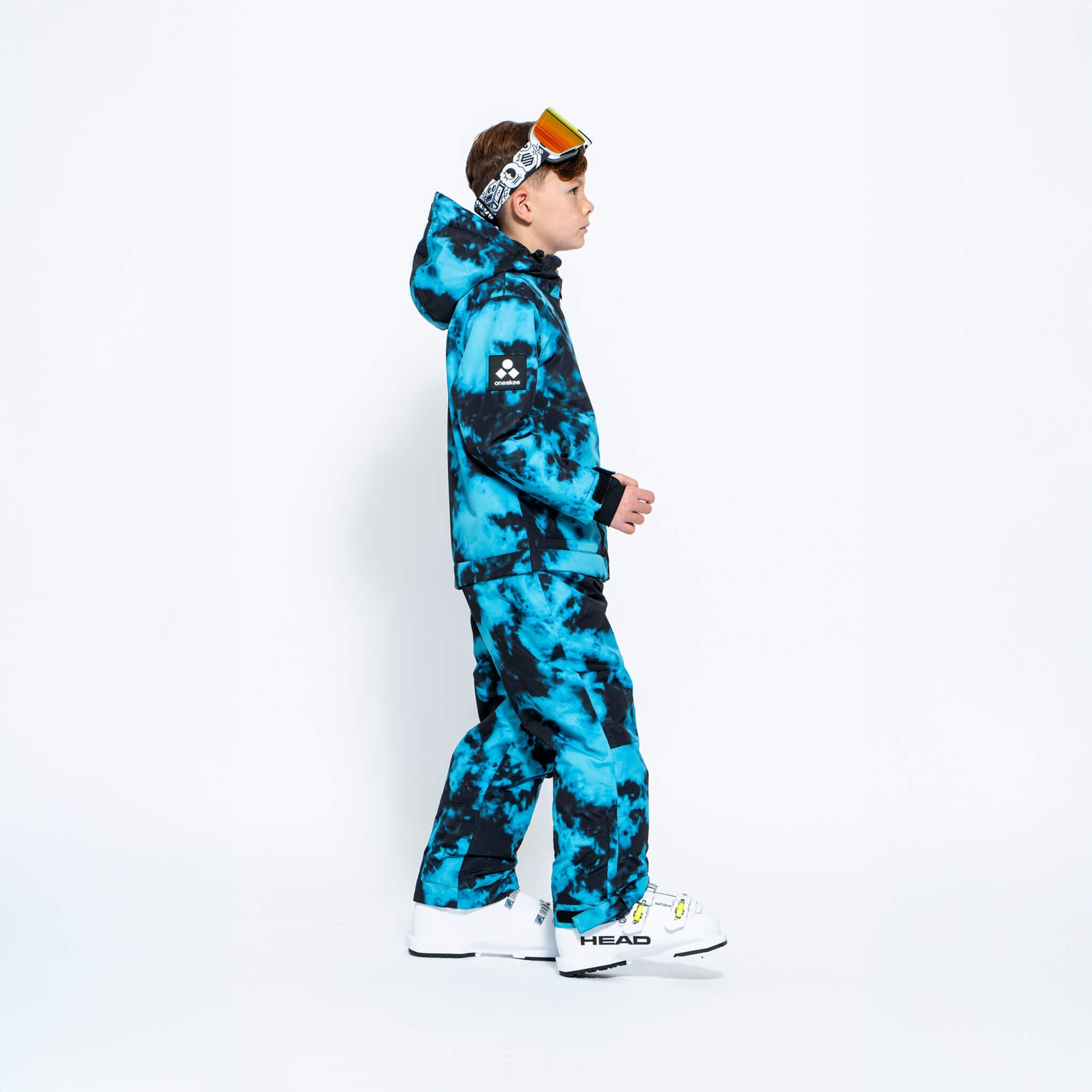 jacadi スノースーツ　12m 74cm Kids 2-in-1 Snow Suit, Turquoise Tie Dye - Oneskee US