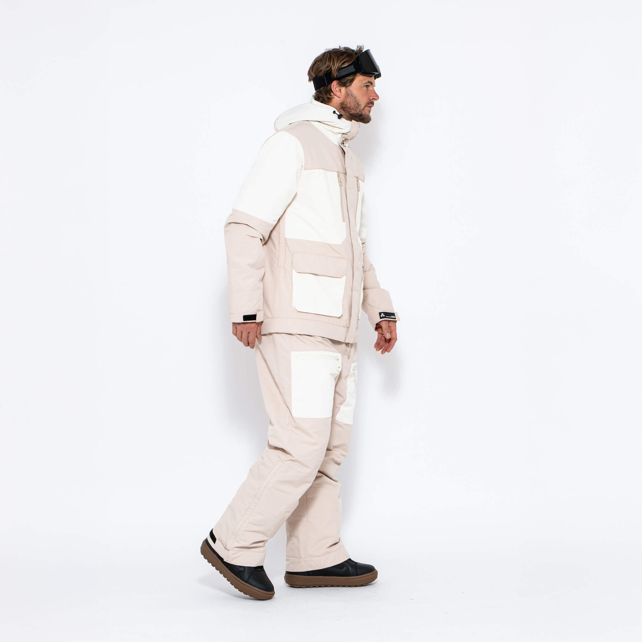Men's 3-in-1 Snow Suit, Sand & White - Oneskee US