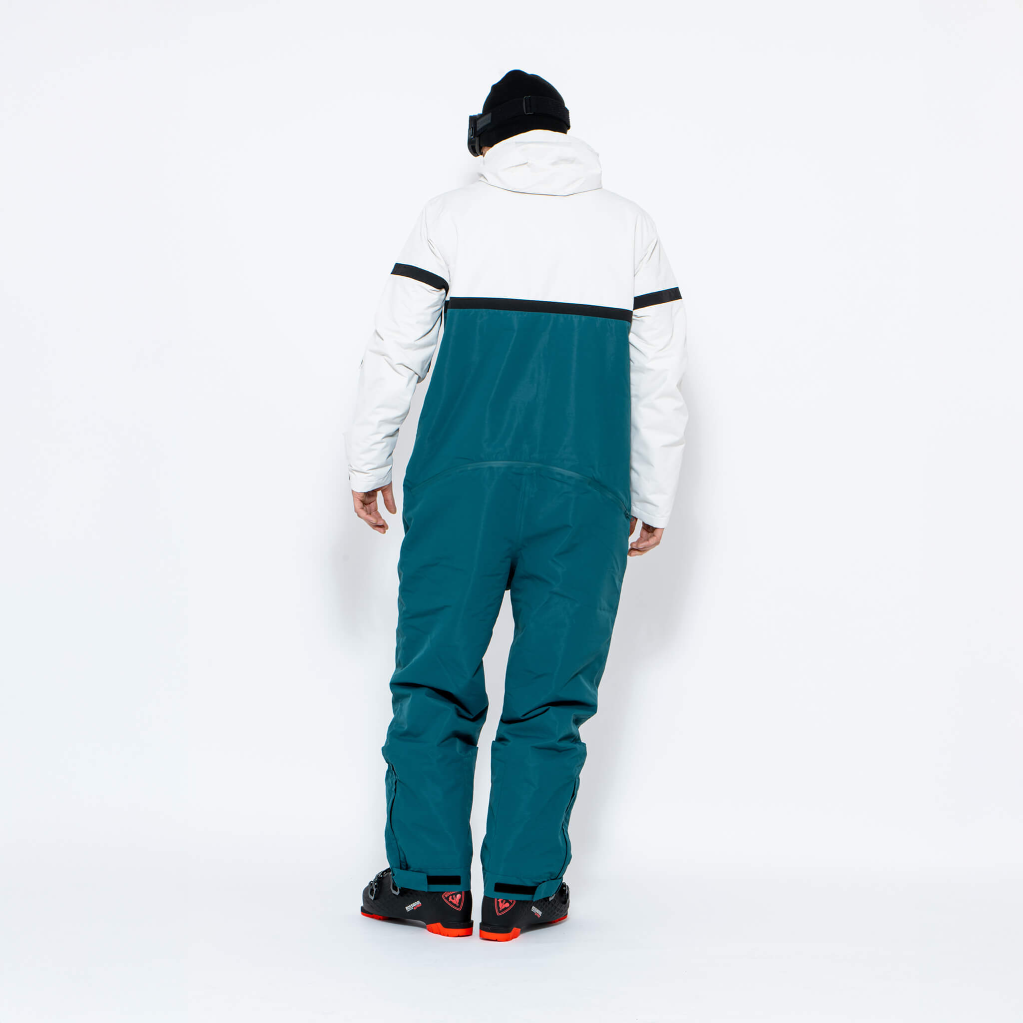 Men's Snow Suit, Green & White