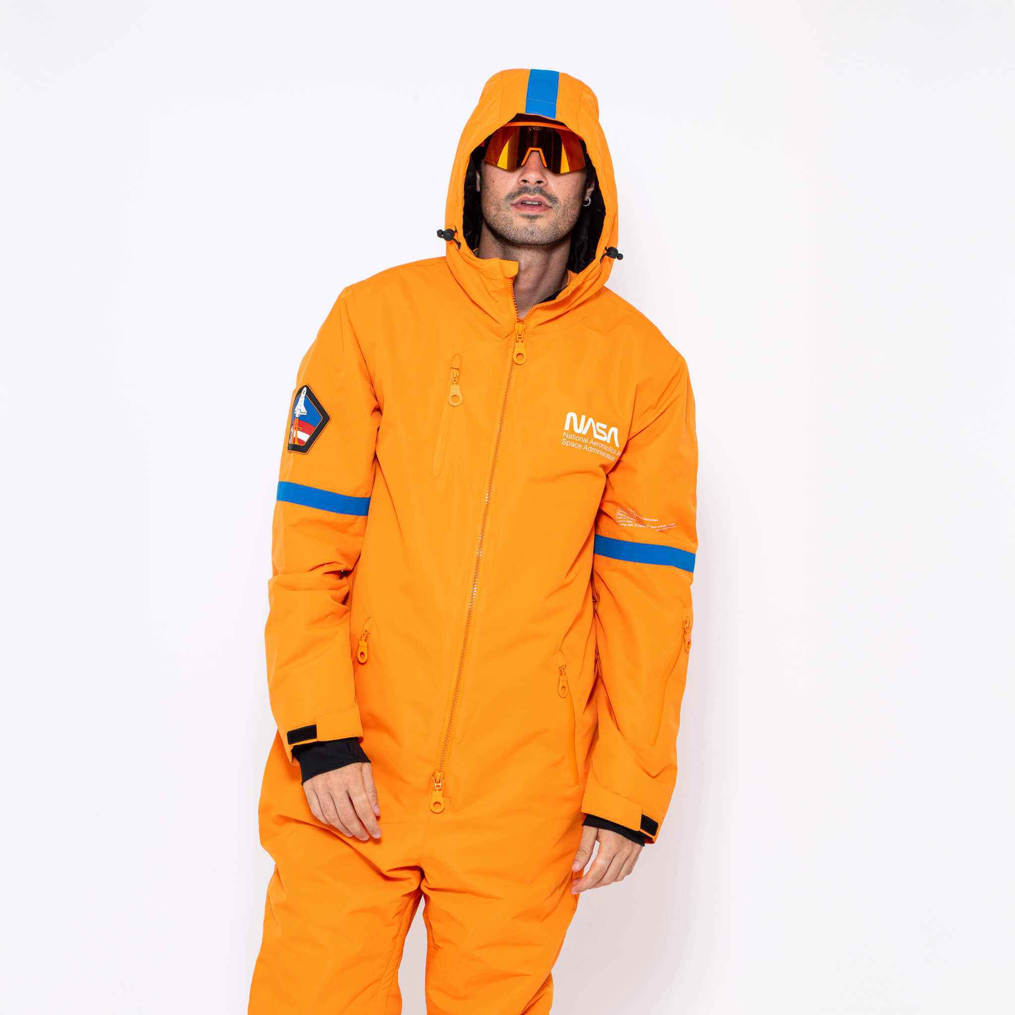 Men's Snow Suit, Orange NASA - Oneskee US