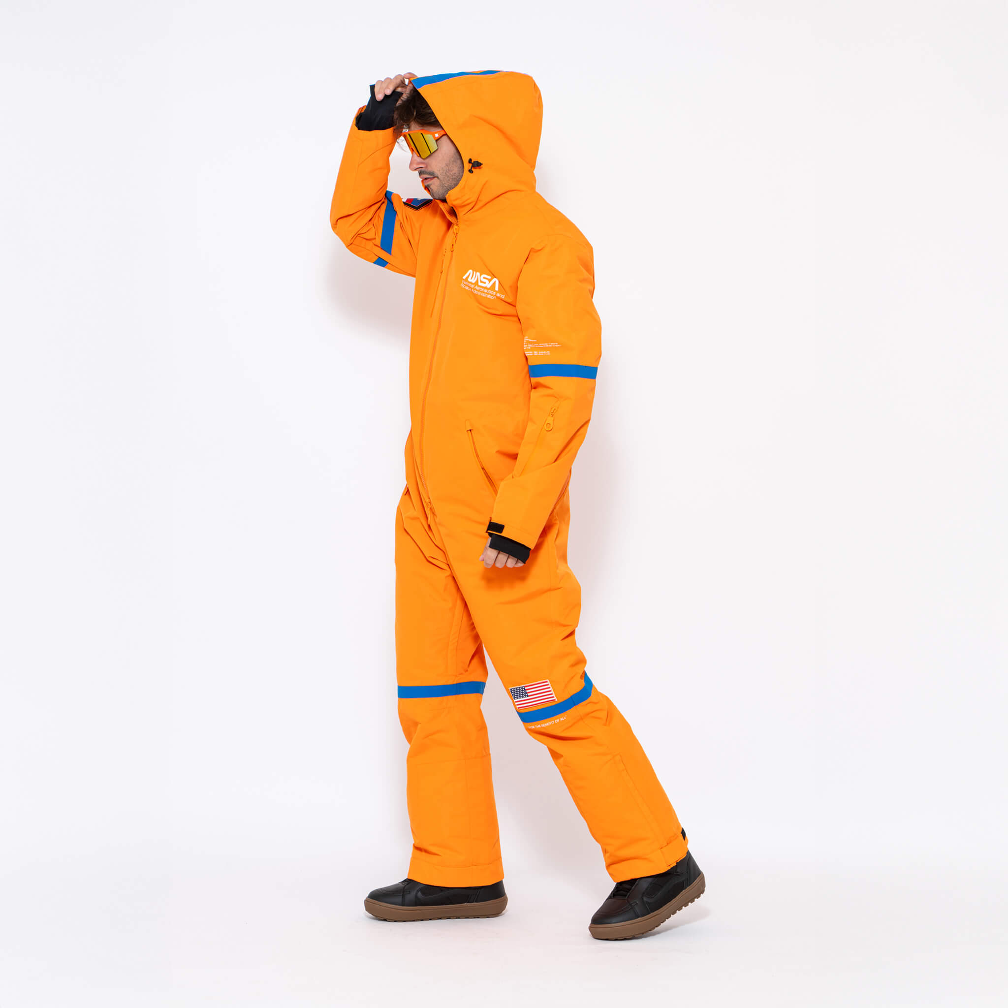 Men's Snow Suit, Orange NASA - Oneskee US