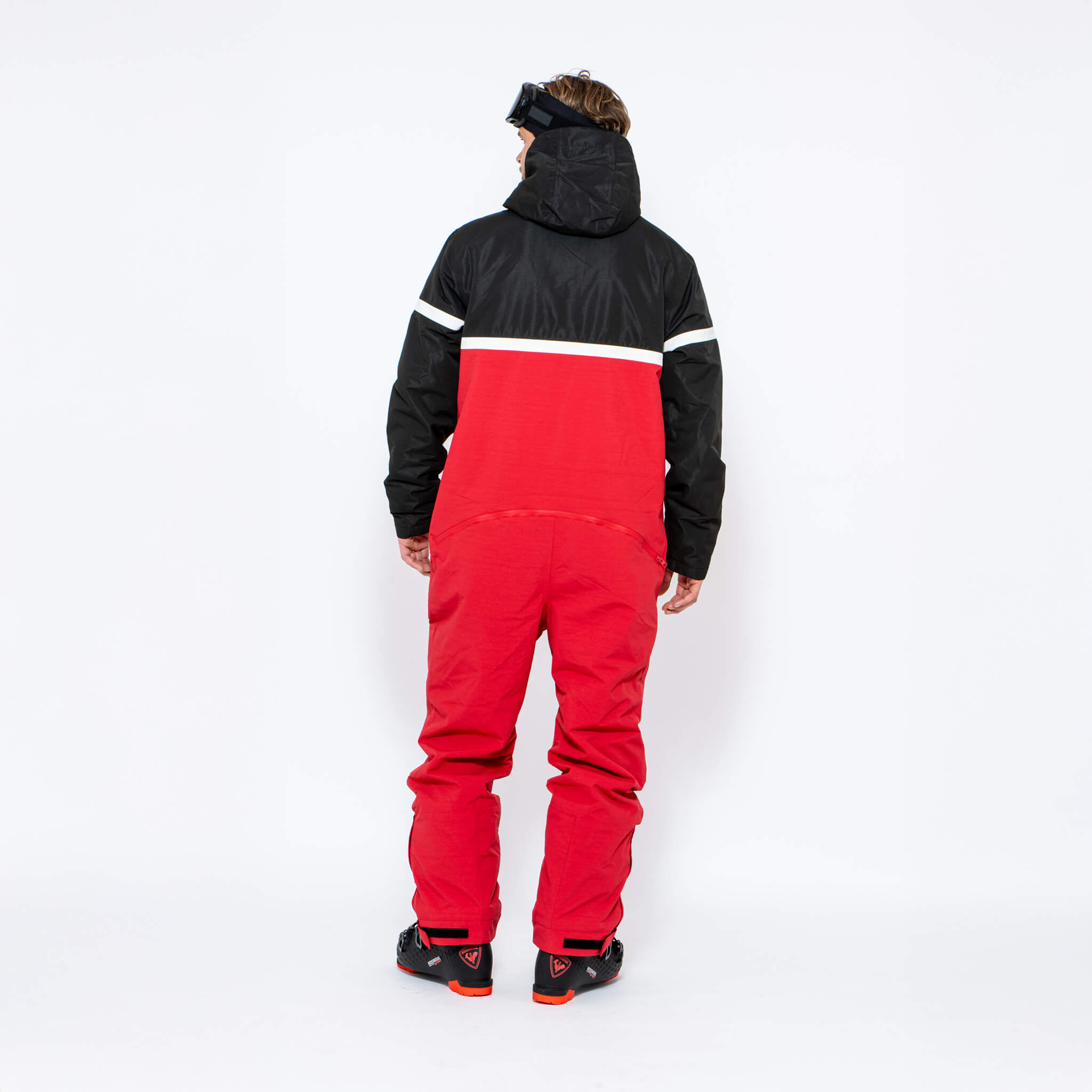 Men's Snow Suit, Red & Black