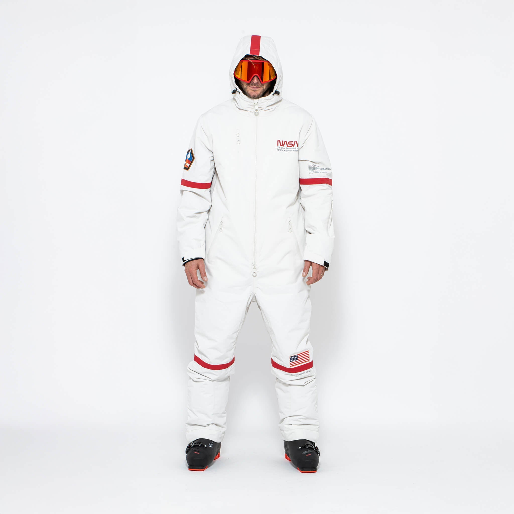 Men's Snow Suit, White NASA - Oneskee US