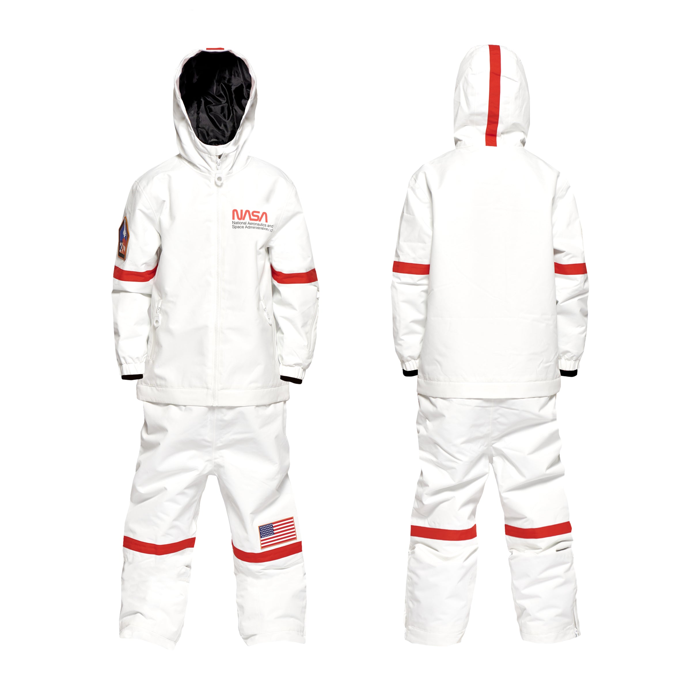 Kids 2-in-1 Snow Suit, White NASA - Oneskee US