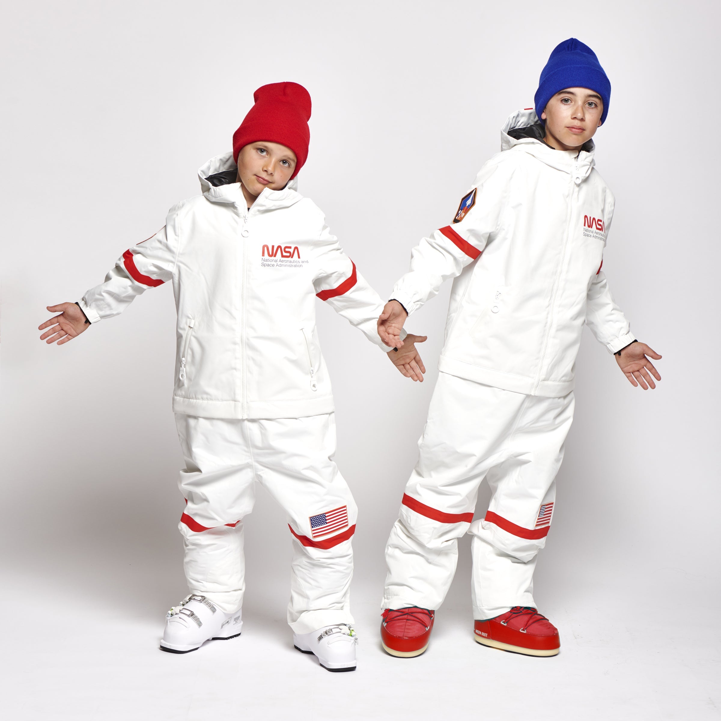 Kids 2-in-1 Snow Suit, White NASA