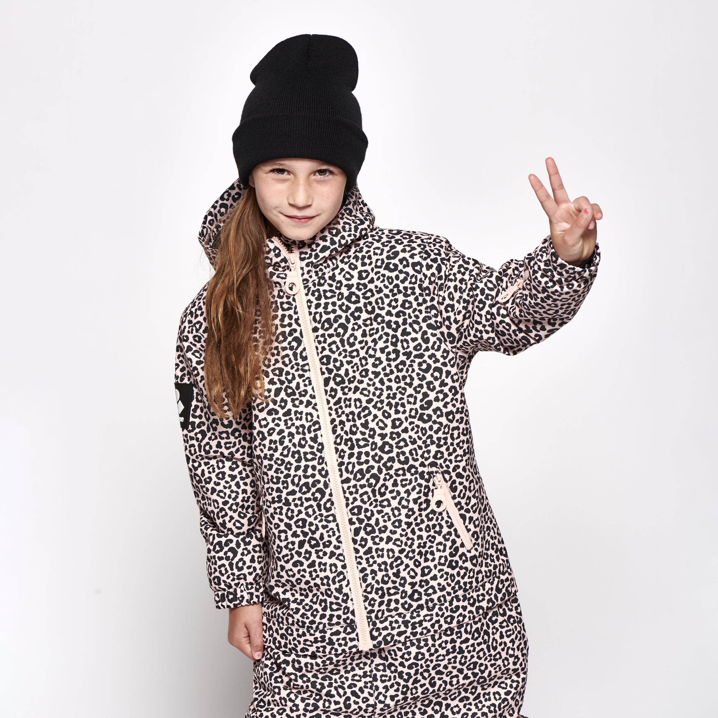 Kids 2-in-1 Snow Suit, Pink Leopard