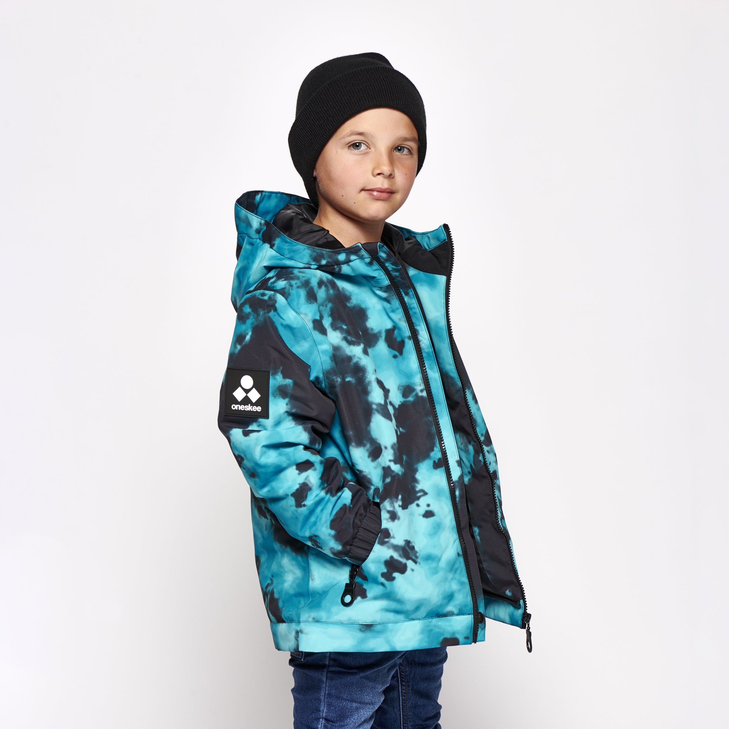 Kids 2-in-1 Snow Suit, Turquoise Tie Dye