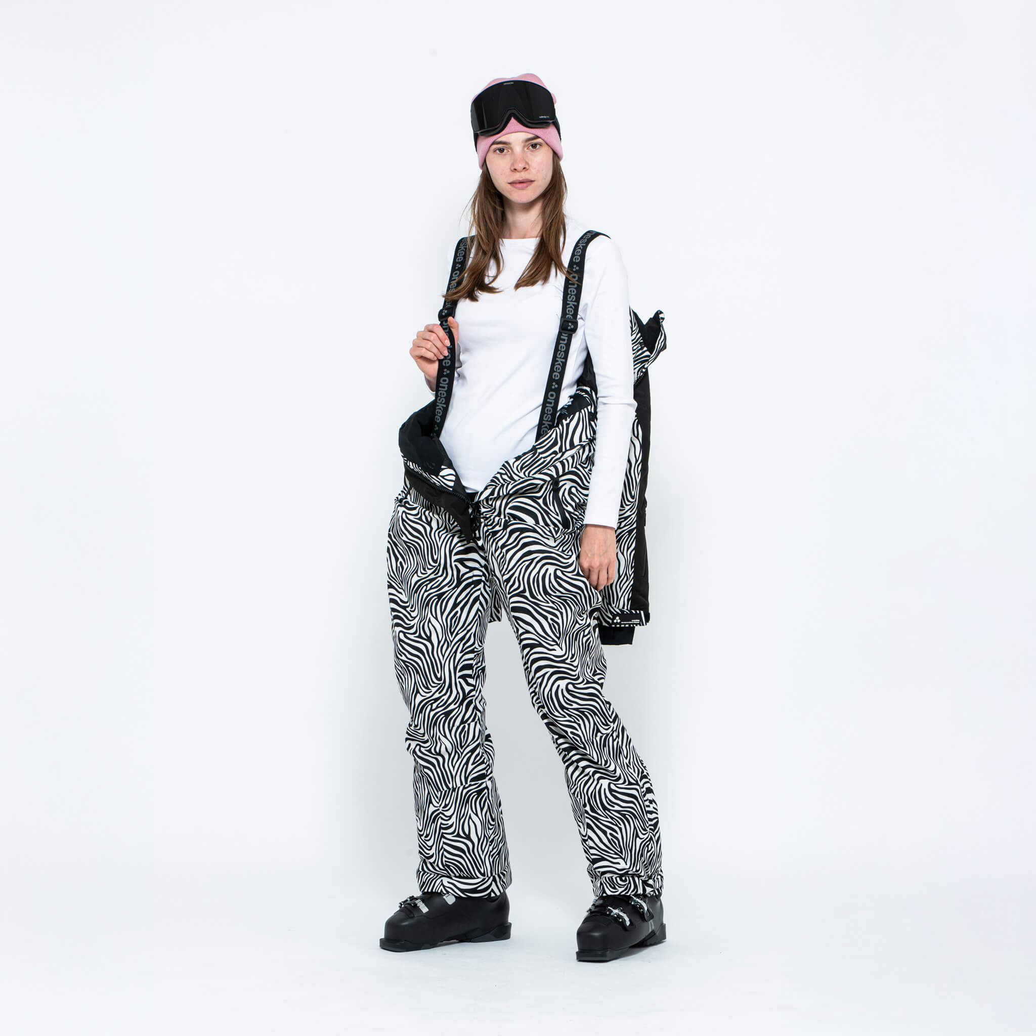 Women's Snow Suit, Zebra - Oneskee US