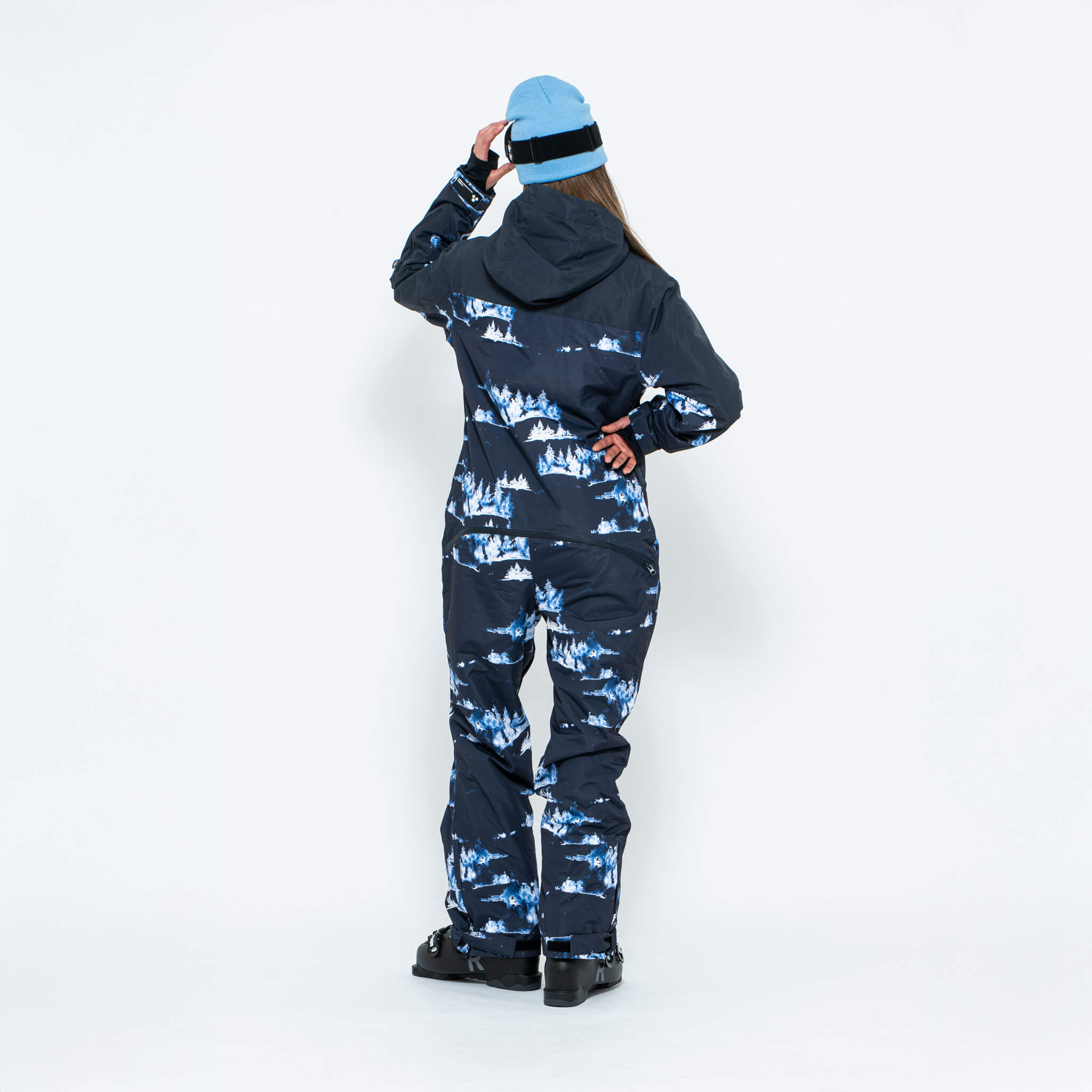 1★高機能★スノボウエア★スキーウエア★レディース★インクブルー★ダークネイビー Women's Snow Suit, Blue Forest - Oneskee US