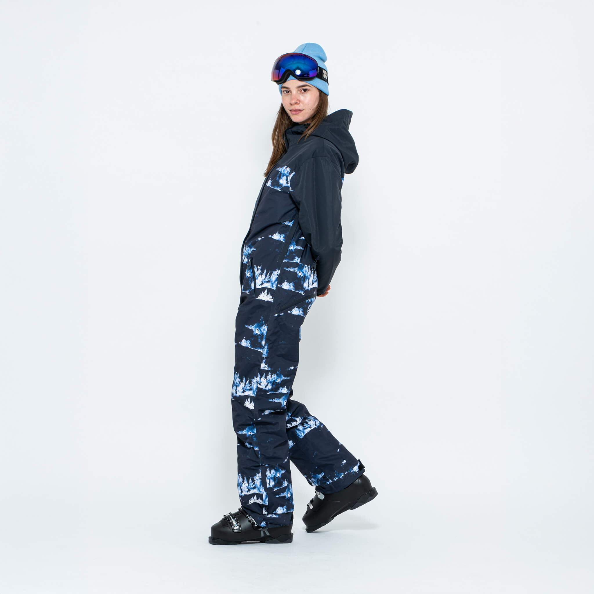 Women's Snow Suit, Blue Forest - Oneskee US