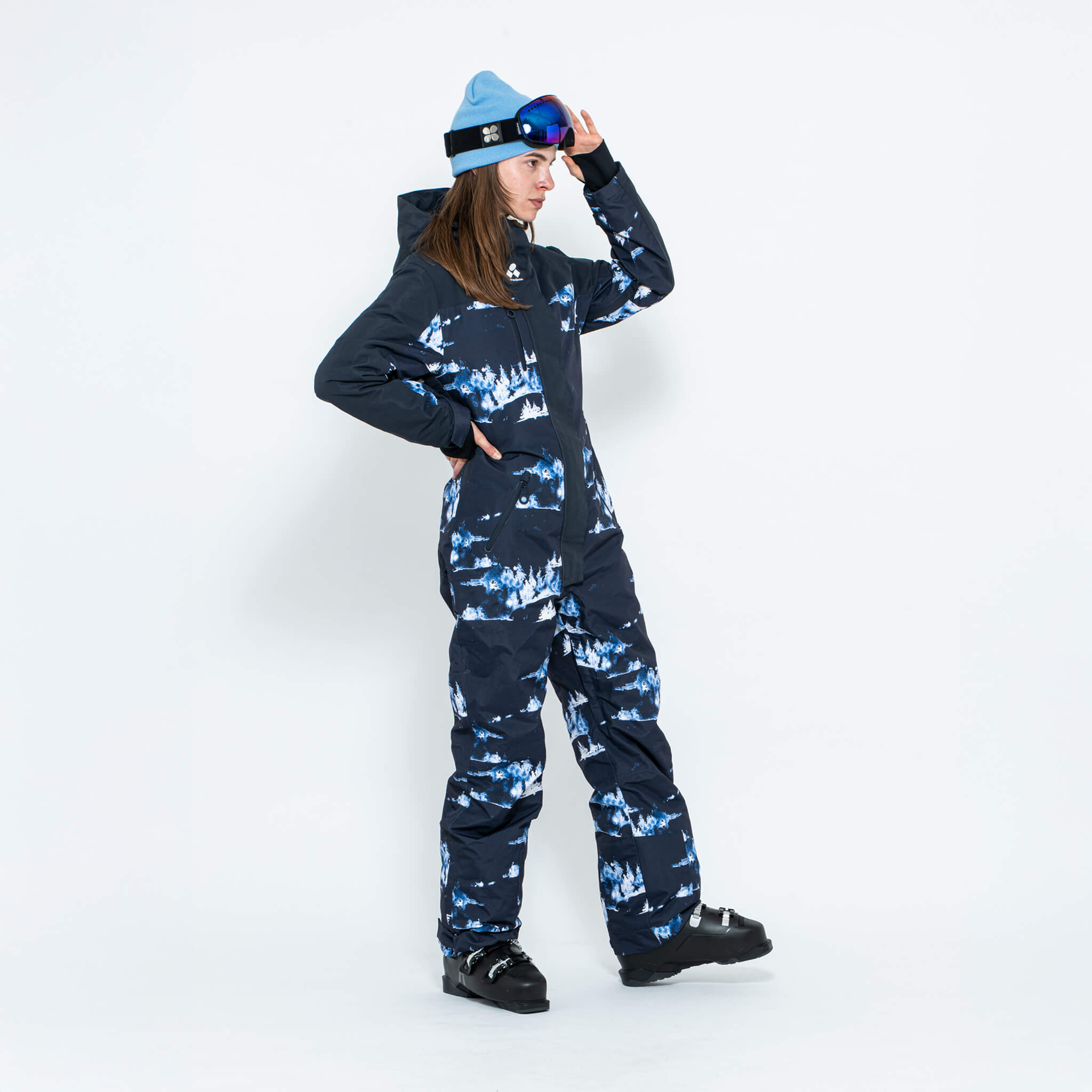 Women's Snow Suit, Blue Forest - Oneskee US