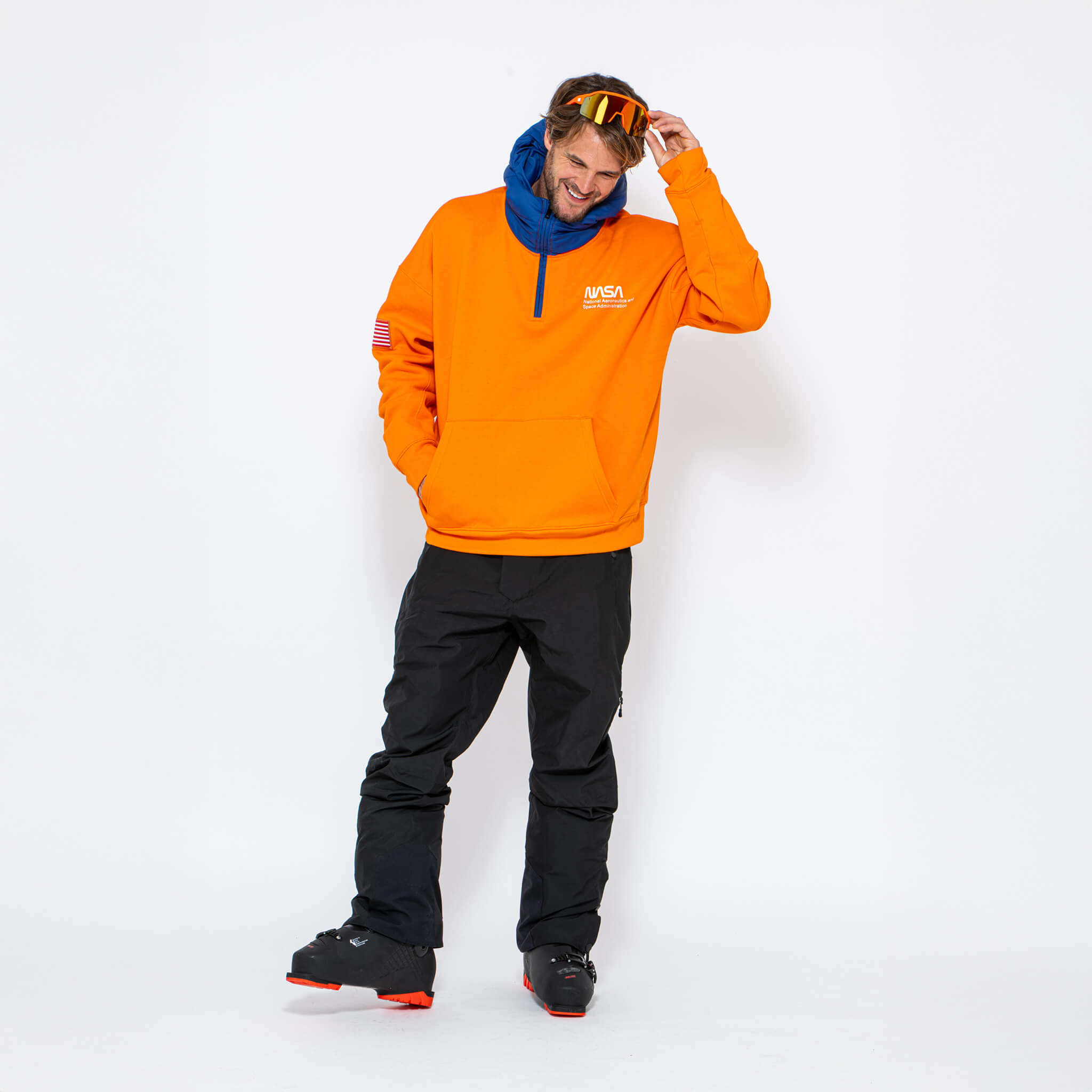 WR Puffer Hoodie, Orange NASA - Oneskee US