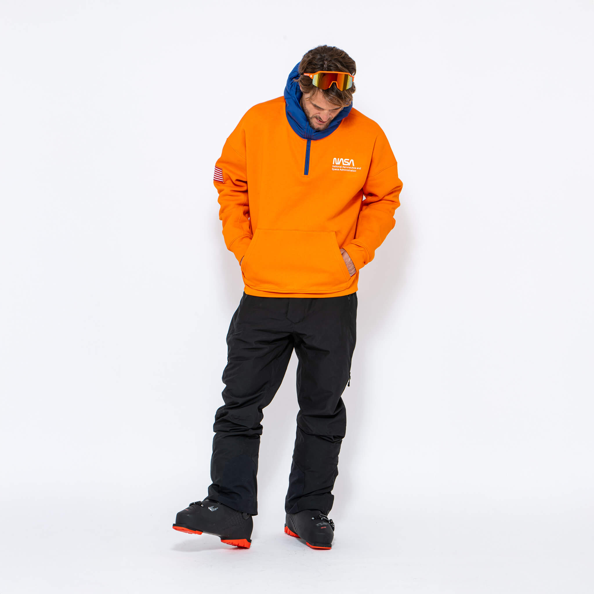 WR Puffer Hoodie, Orange NASA - Oneskee US