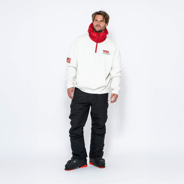 WR Puffer Hoodie, White NASA - Oneskee US