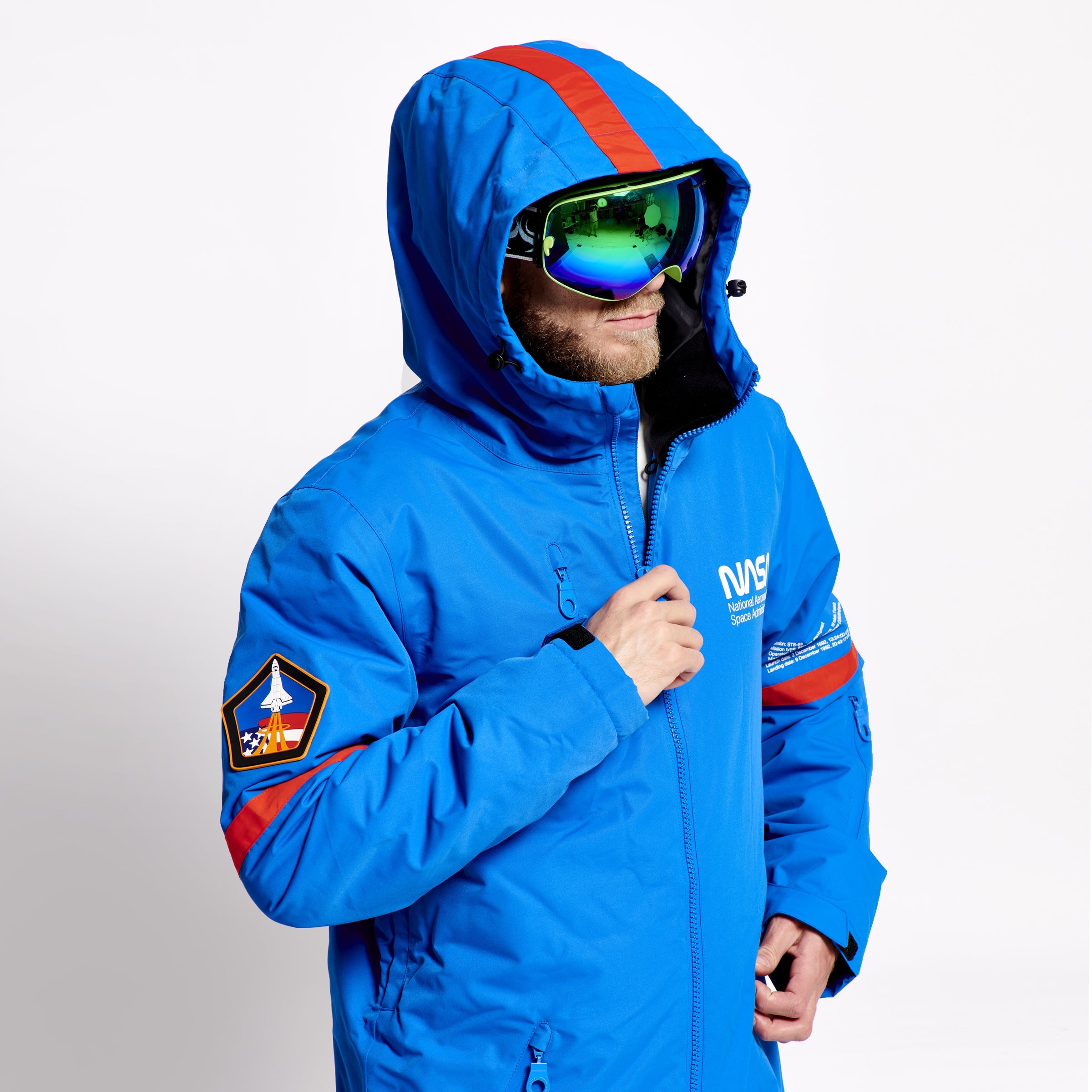 Men's Snow Suit, Blue NASA