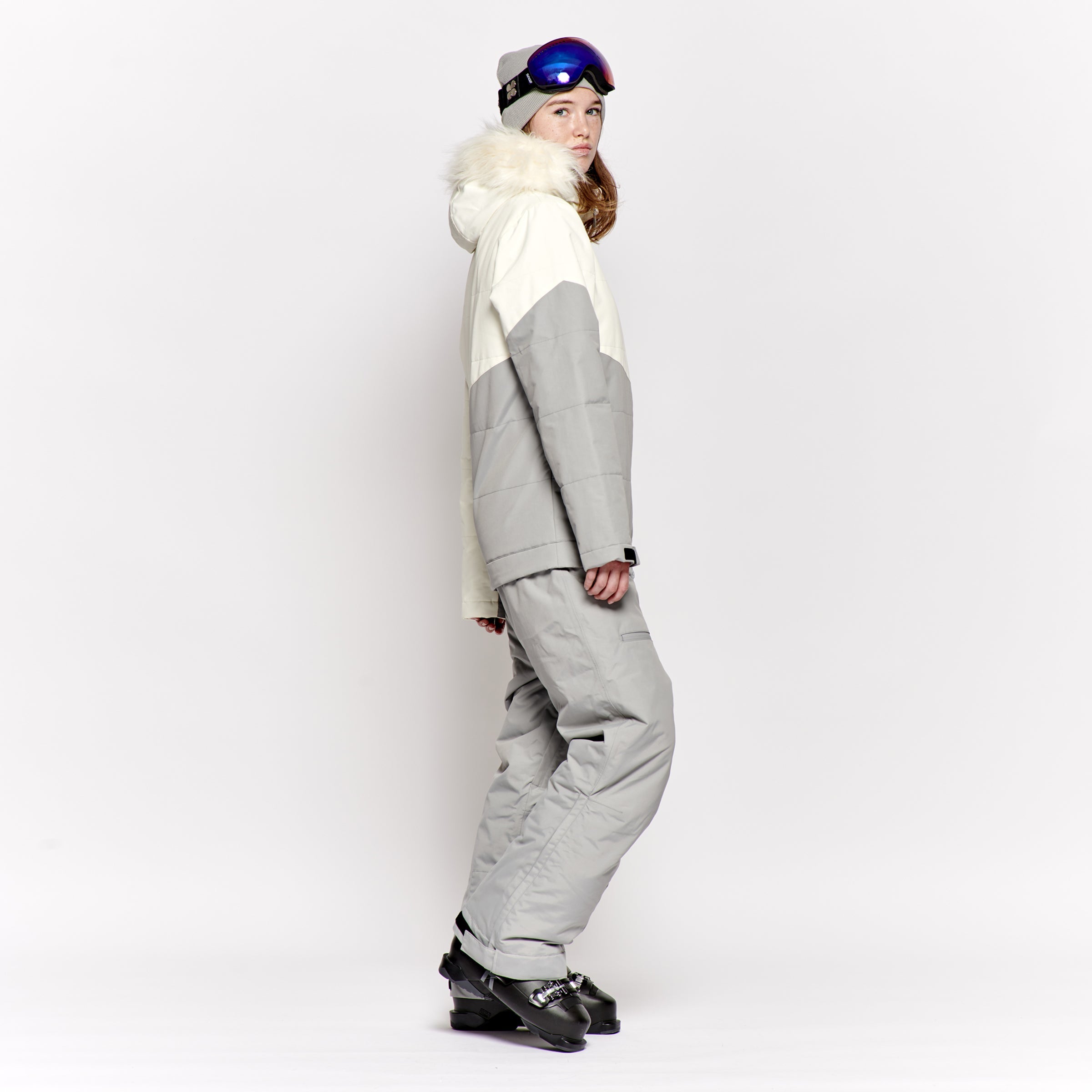 Women's 2-in-1 Snow Suit, Grey - Oneskee US