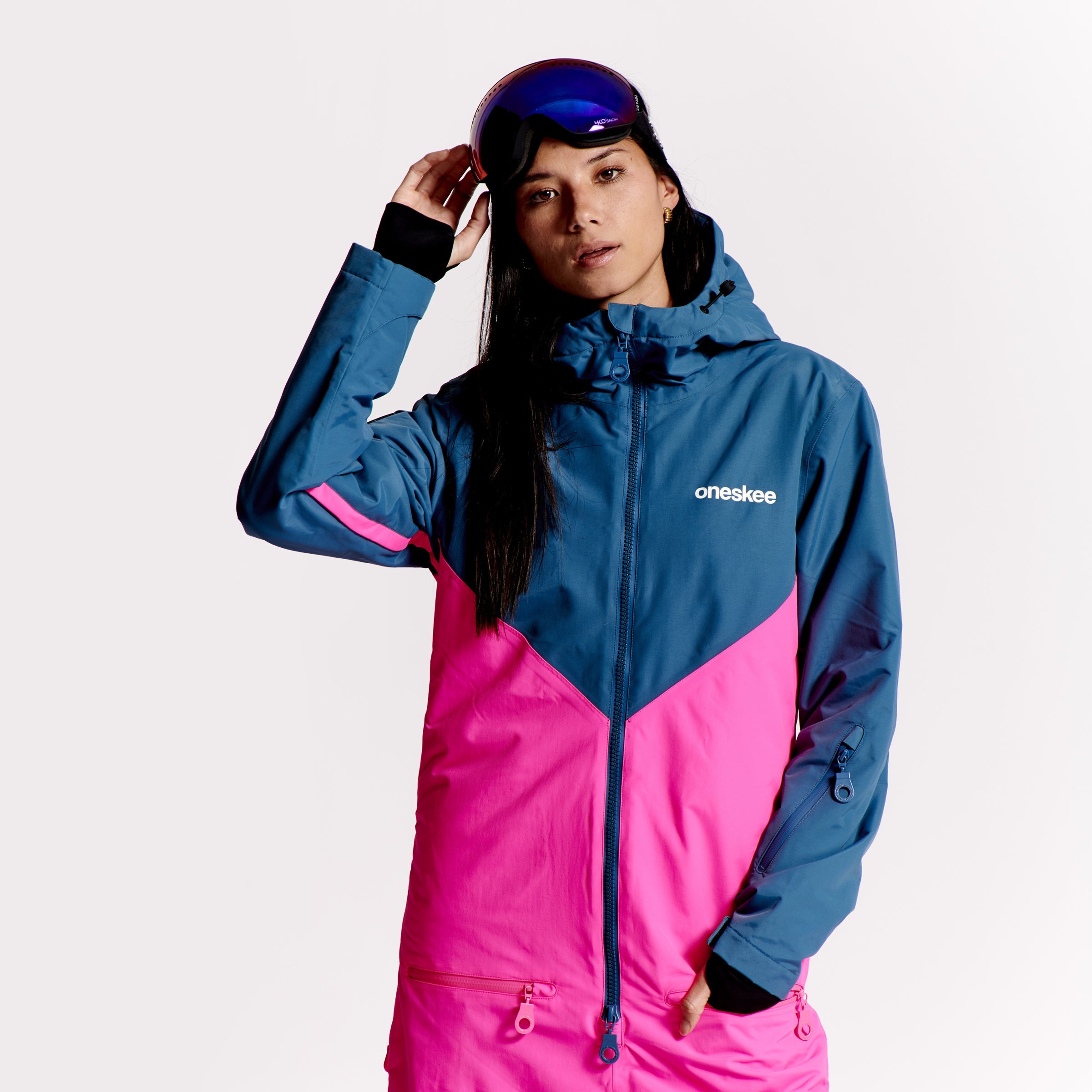 Women's Snow Suit, Neon Pink - oneskee-ltd-us