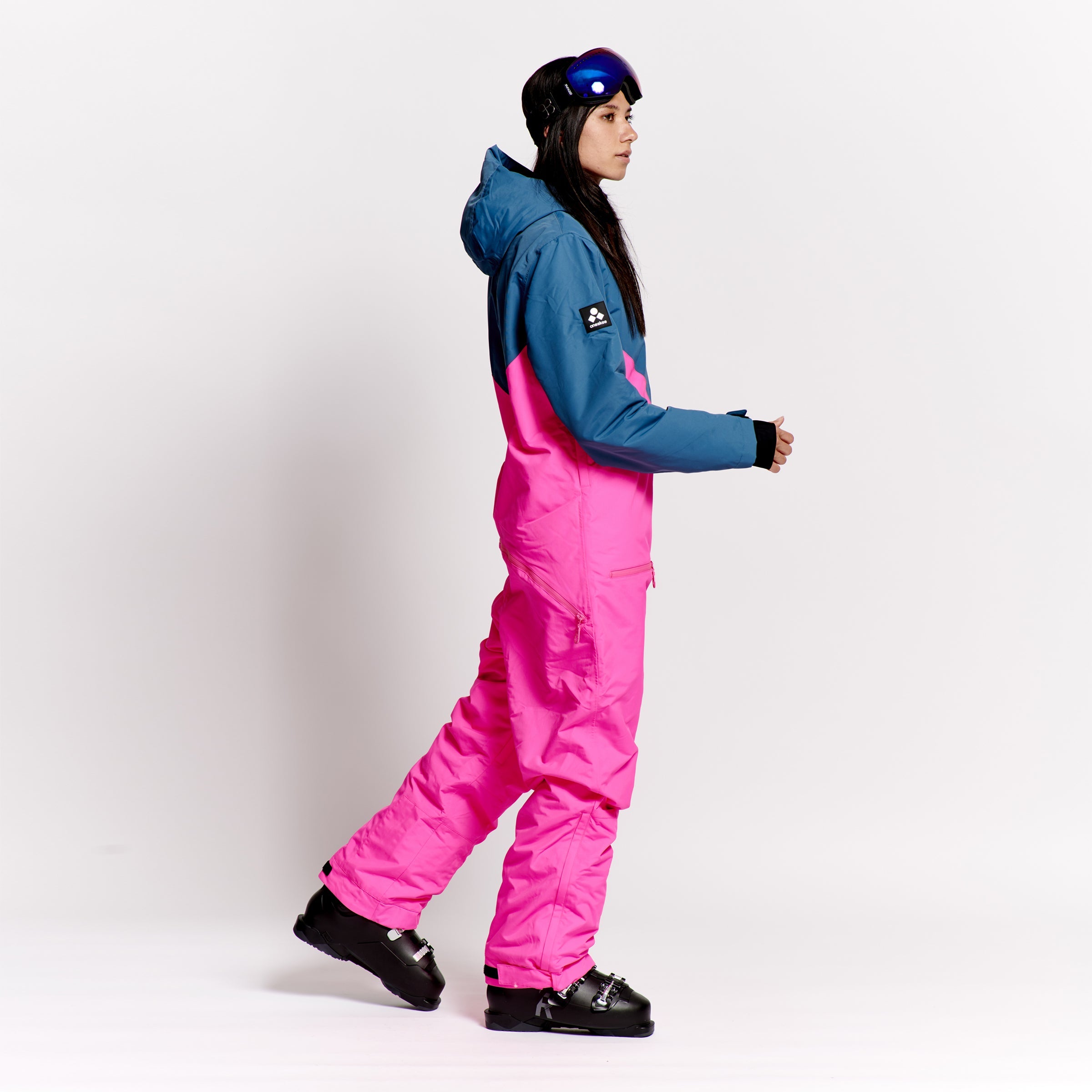 Women's Snow Suit, Neon Pink - oneskee-ltd-us