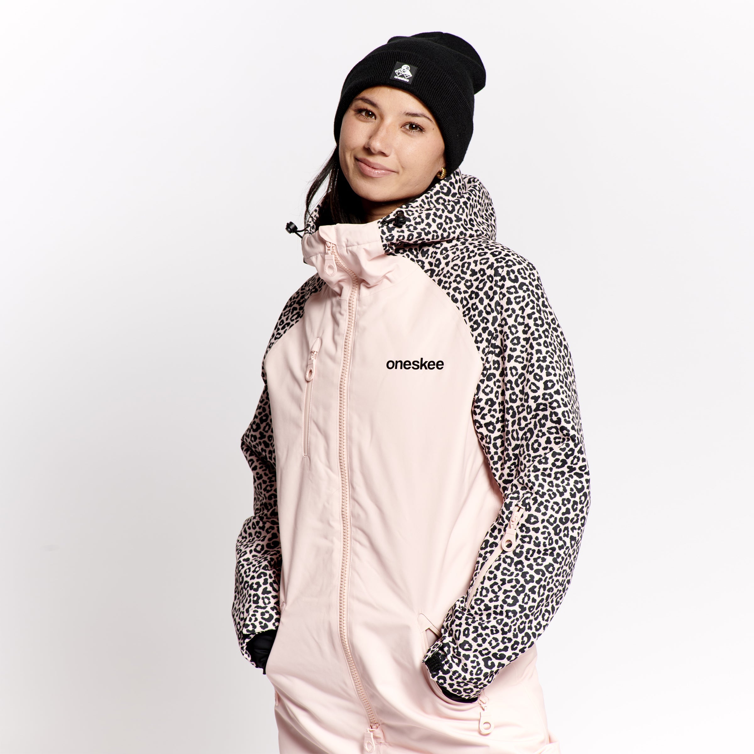 Women's Snow Suit, Pink Leopard